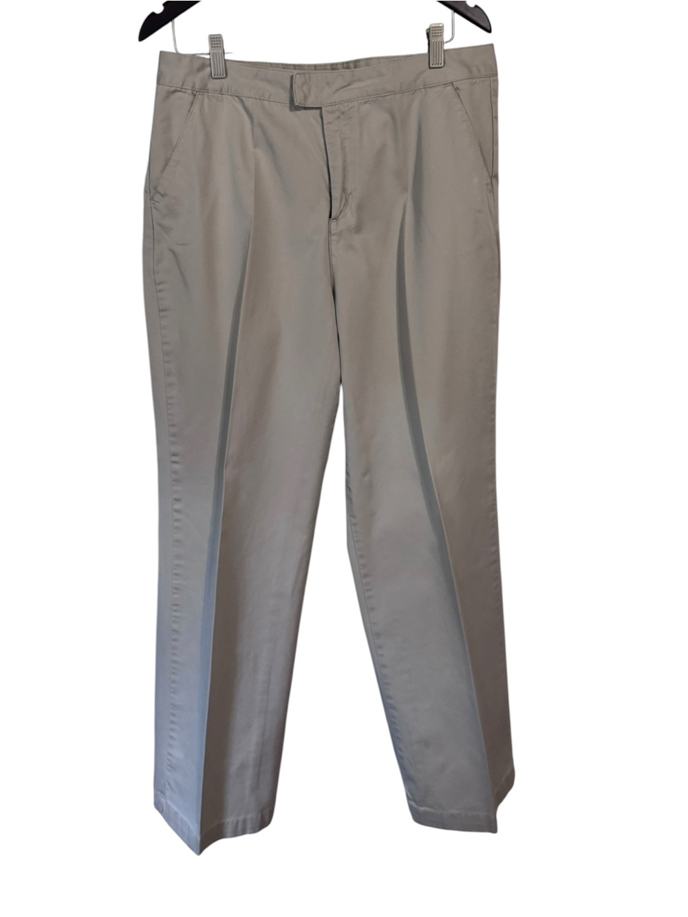 Calvin Klein Jeans Chino Pants Womens 14 Tan Khaki Straight Leg Cotton BD7262724